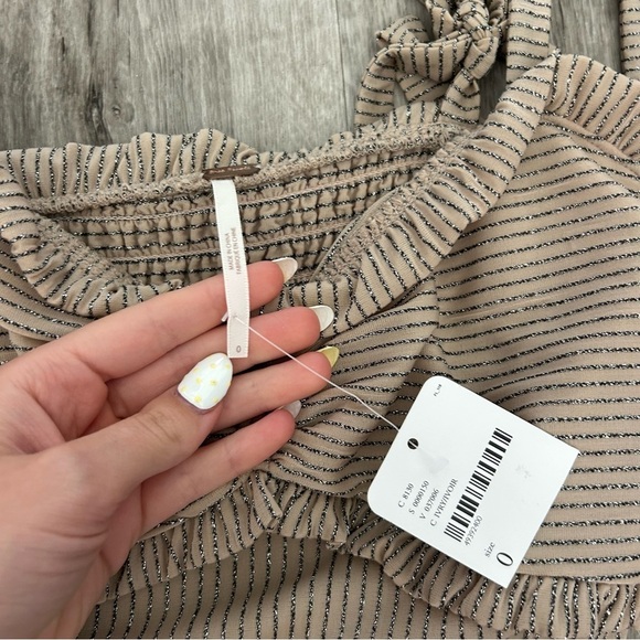 NWT Free People Shine Like Me Mini Dress Strappy Going Out Semi Formal Size 0 - Picture 5 of 6